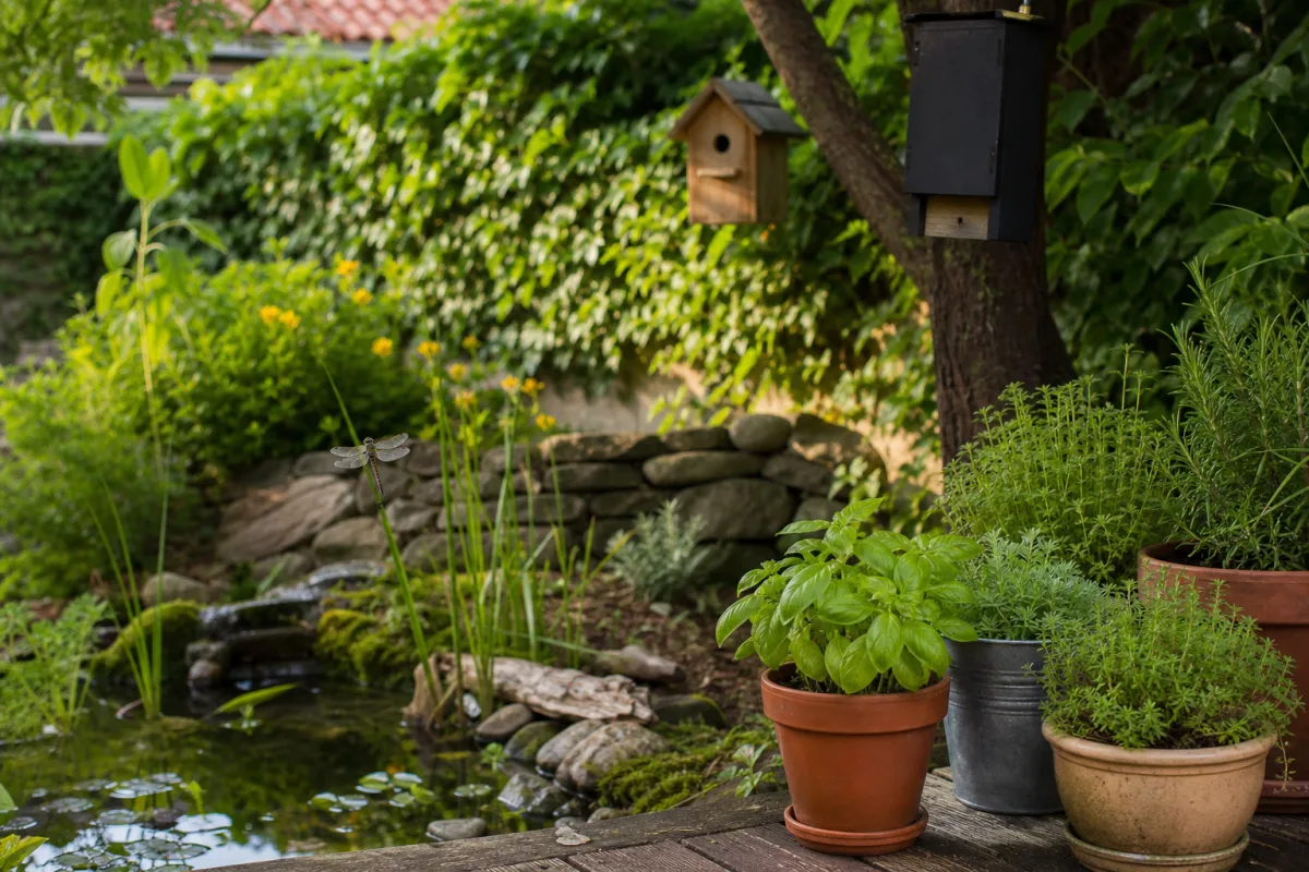 Nichoir, gîte à chauves-souris et mare, solutions naturelles contre les moustiques