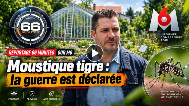 Article de M6, 66 Minutes sur la lutte contre le moustique tigre