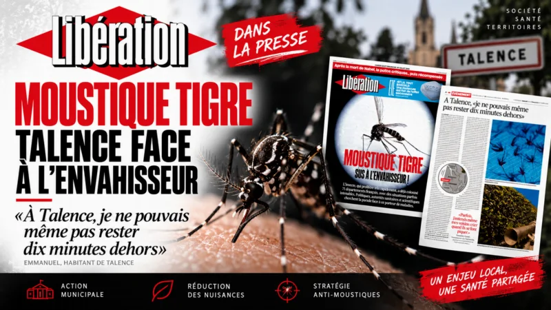 Article de Libération sur la lutte contre le moustique tigre