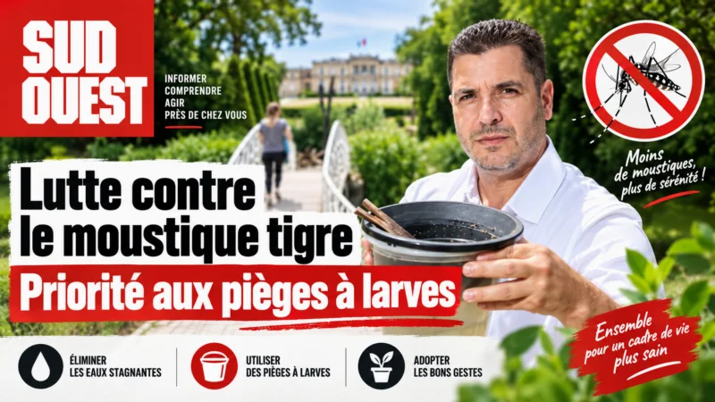 Article de Sud Ouest sur la lutte contre le moustique tigre